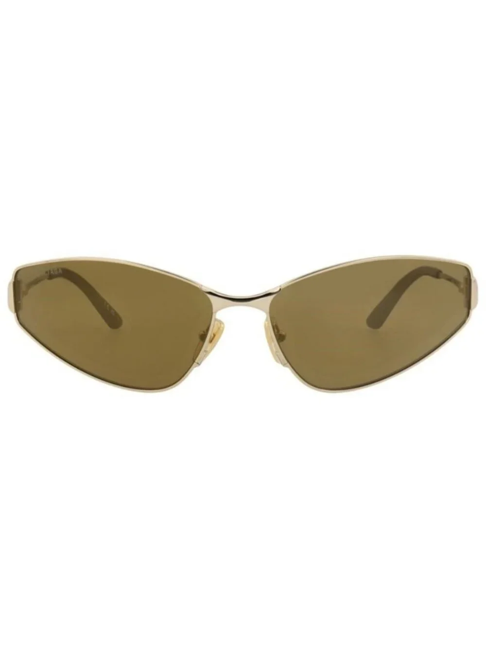 New Balenciaga Womens Cat Eye Gold Gold Bronze Fashion Designer Sunglasses